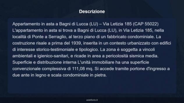 Immobile in asta di 111 m² con più di 5 locali in vendita a Bagni di Lucca - Foto 16