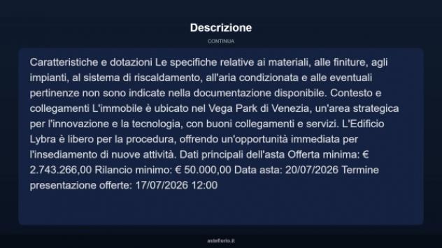 Immobile in asta di 1200 m² in vendita a Venezia - Foto 8
