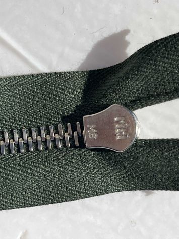 X88 Cerniere Zip metallo senza tiretto cm 35 col. Verde – Pz. 12 - Foto 3