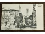 Antica cartolina Piazza della Signoria a Firenze.