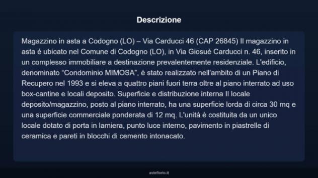 Immobile in asta di 30 m² in vendita a Codogno - Foto 3