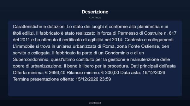 Immobile in asta di 7 m² in vendita a Roma - Foto 4