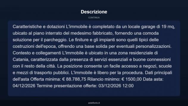 Immobile in asta di 100 m², box auto in vendita a Catania - Foto 7
