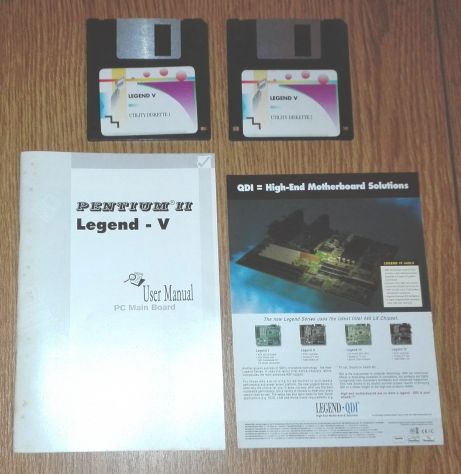 PENTIUM II Legend V : User Manual e Utility Diskette Floppy Disk.