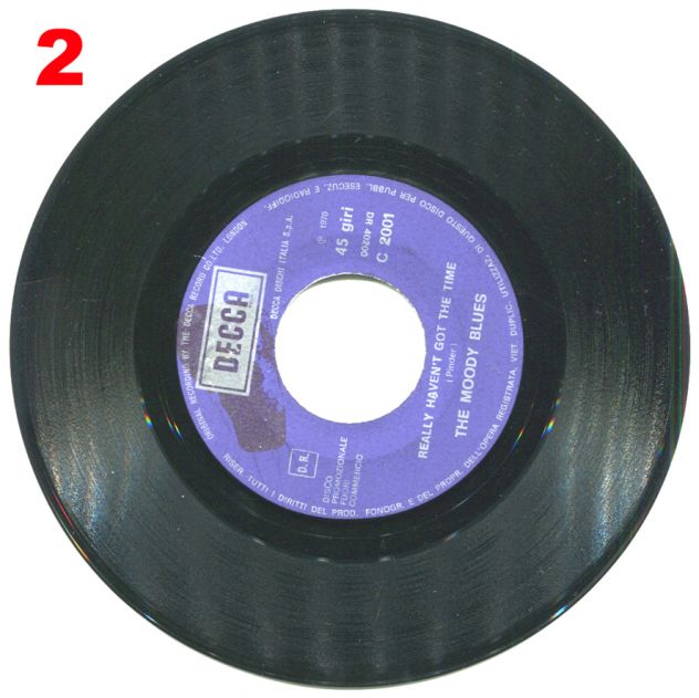 1970-THE MOODY BLUES VINILE 45 GIRI Fly Me High Decca Italy - Foto 3