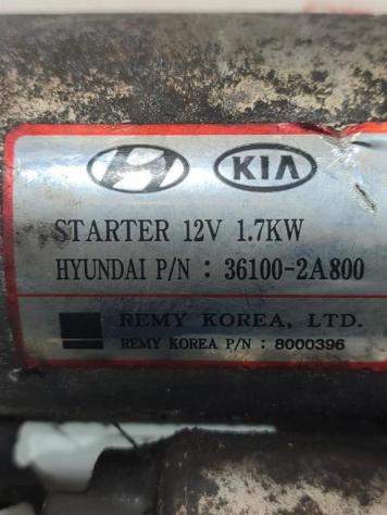 MOTORINO D' AVVIAMENTO KIA Sportage Serie 36100-2A800 D4FD diesel 1685 (1016) - Foto 4
