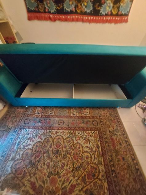 Divano Letto a tre posti in velluto - Foto 6