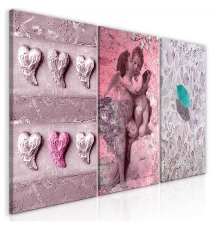 Quadro Con Due Angeli Cm. 120x60 - ARREDALACASA