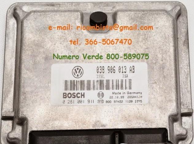 038906013AB 0281001911 Seat Ibiza 1.9 centralina motore Bosch