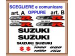 Adesivi suzuki GSR 1000 - 600 oppure 750