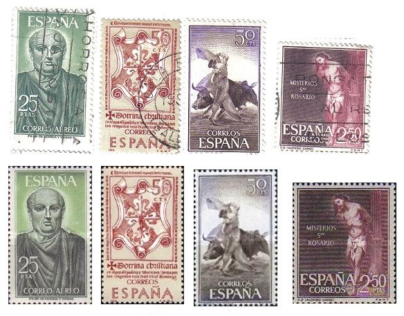 A177- RARA VARITA' DI FRANCOBOLLI SPAGNA