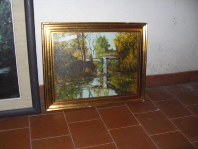 Quadri a olio stock lotto di quattro. - Foto 4