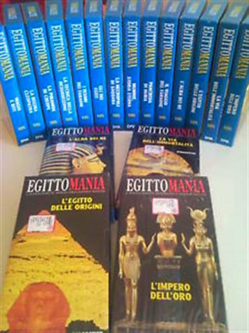 VIDEOCASSETTE 24 VHS EGITTOMANIA DeAGOSTINI ORIGINALI PERFETTE SIGILLATE