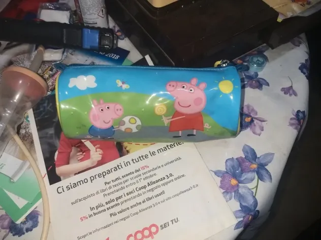 lotto 6 astucci e 1 borsetta gira brilla. 2 astucci peppa pig 2 astucci morbidi - Foto 3