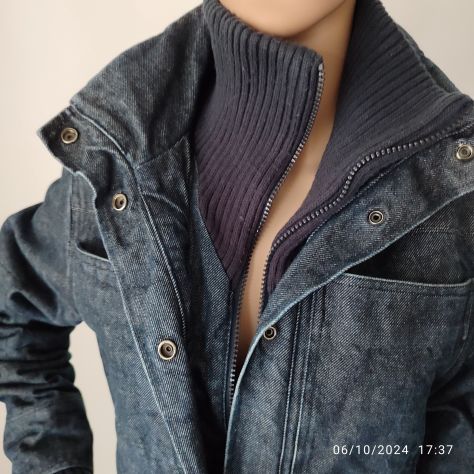 Cappotto jeans trapuntato Ladysoul - Foto 3