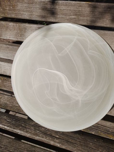 Plafoniera applique alabastro TABACCO e BIANCO design 30cm e27