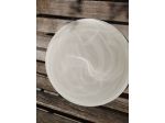 Plafoniera applique alabastro TABACCO e BIANCO design 30cm e27