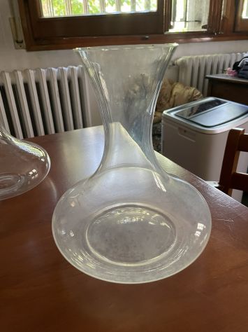 Lotto 3 decanter vino in vetro – 2 nuovi + 1 in omaggio - Foto 4