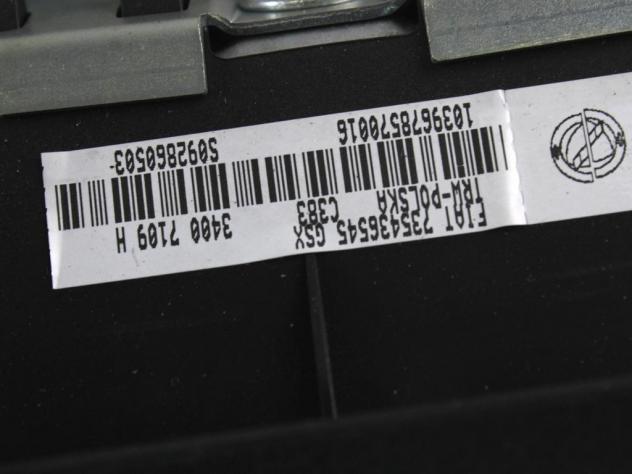51803610 KIT AIRBAG FIAT PANDA 1.2 M 44KW 5M 5P (2009) RICAMBIO USATO CON PRETENSIONATORI CINTURE DI SICUREZZA, CENTRALINA AIRBAG, AIRBAG VOLANTE GUID - Foto 6