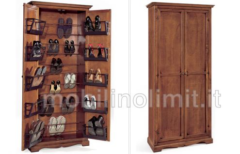 Porta scarpe noce - Nuovo