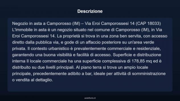 Immobile in asta di 178 m² in vendita a Camporosso - Foto 3