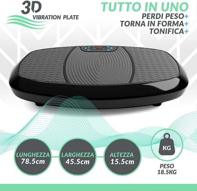 Pedana vibrante 3d con doppio motore