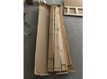 Letto CASTELLO   pino  pino grezzo , CON TERZO LETTO ESTRAIBILEescluso materasso