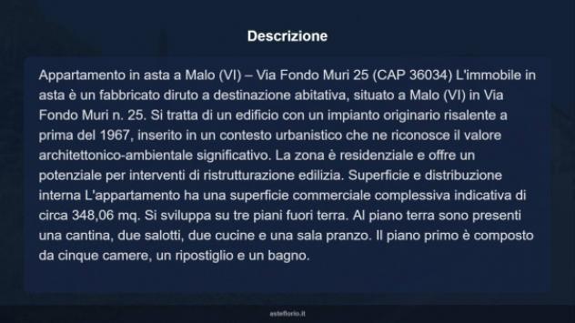 Immobile in asta di 348 m² con più di 5 locali in vendita a Malo - Foto 17