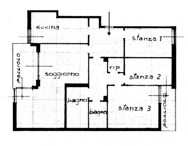 Via Marighetto – Ampio appartamento con 3 stanze da letto e garage - Foto 2