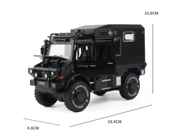 Camper Caravan fuoristrada Green Unimog U4000 Ms 1:28 New XL - Foto 7