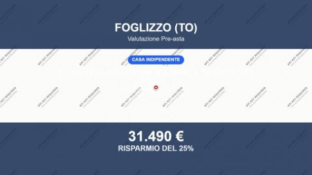 Immobile in asta di 70 m² in vendita a Foglizzo