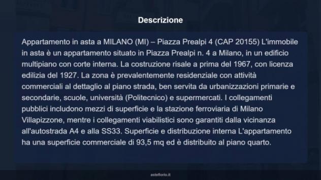 Immobile in asta di 93 m² in vendita a Milano - Foto 15