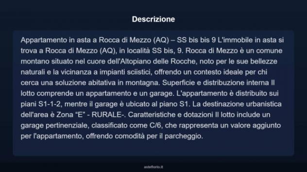 Immobile in asta di 98 m², box auto in vendita a Rocca Pia - Foto 3