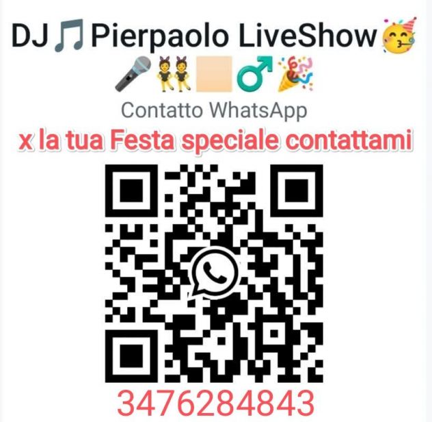 cerchi il DEEJAY per la tua festa? eccomi chiamami al 3476284843 disp ovunque