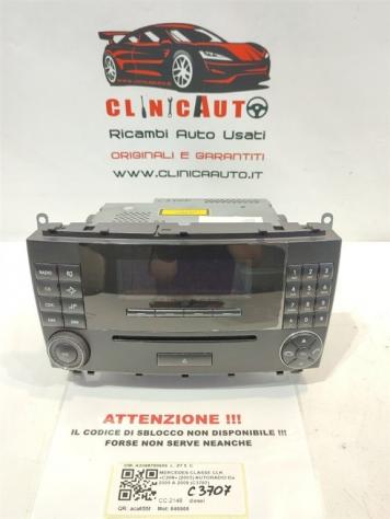 AUTORADIO MERCEDES CLK Coupé W209 A2098700989 646966 (02)