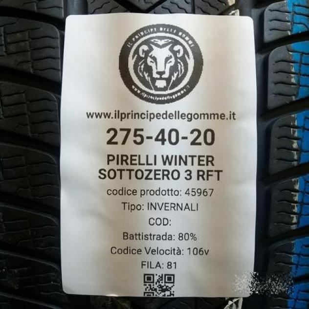2 gomme 275 40 20 pirelli a45967 - Foto 2