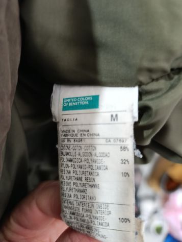 PARKA BENETTON VERDE/MARRONE UOMO M - Foto 4