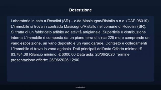 Immobile in asta di 225 m² in vendita a Rosolini - Foto 3