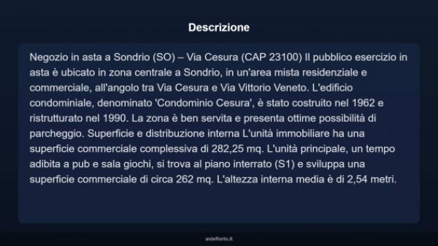 Immobile in asta di 282 m² in vendita a Sondrio - Foto 4