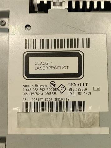 AUTORADIO DACIA Duster 1° Serie 281112231R 281112231RT K9K892 (1017) - Foto 4