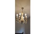 LAMPADARIO + ABAT JOUR IN PORCELLANA