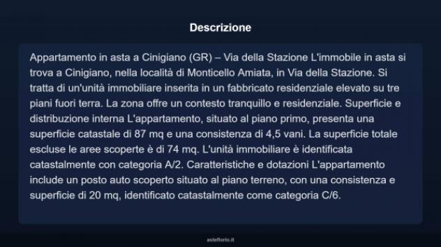 Immobile in asta di 87 m² in vendita a Cinigiano - Foto 4