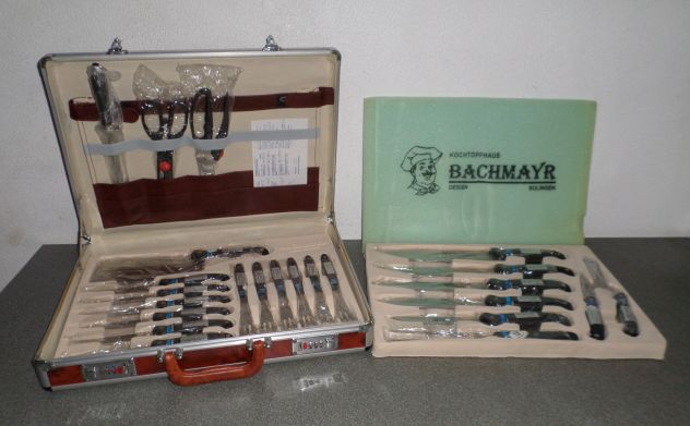 SET PROFESSIONALE POSATE DA CARNE IN ACCIAIO INOX DA 24 PEZZI DELLA "BACHMAYR"