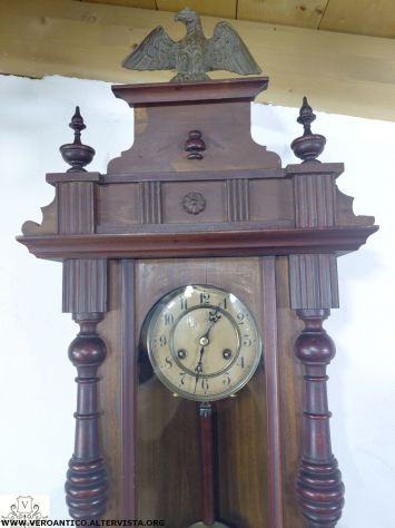 176401 Antico orologio a pendolo Junghans con aquila - Foto 3