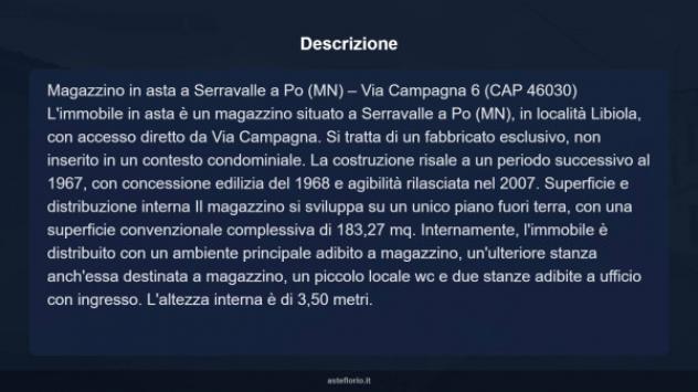 Immobile in asta di 183 m² in vendita a Serravalle a Po - Foto 5