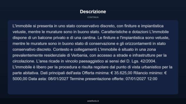 Immobile in asta di 59 m² in vendita a Verbania - Foto 4