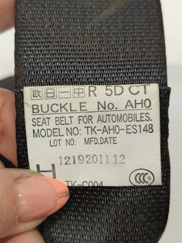 AGGANCIO CINTURA DI SICUREZZA POSTERIORE SUBARU Outback Serie TK-AH0-ES148 EE20Z (0915) - Foto 4
