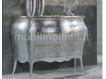 Comò 3 cassetti foglia argento e oro - L. 100 - Nuovo