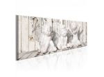 Quadro Con Tre Angeli Cm. 120x40 135x45 - ARREDALACASA