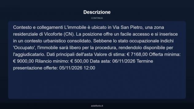 Immobile in asta di 30 m² in vendita a Vicoforte - Foto 7